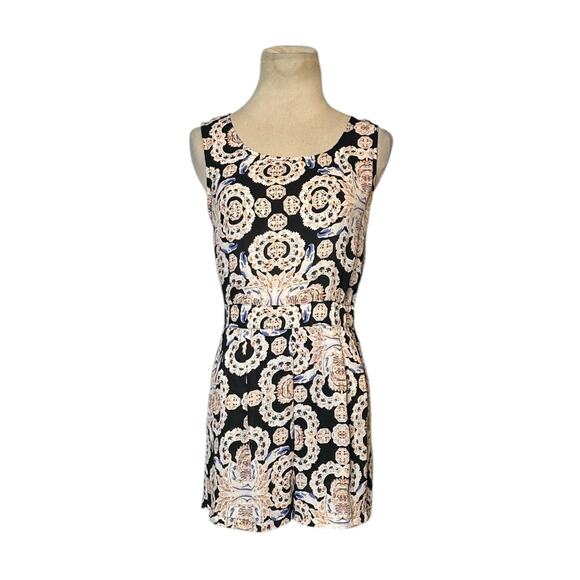 Forever 21 black cream print summer romper size XS - Picture 9 of 14